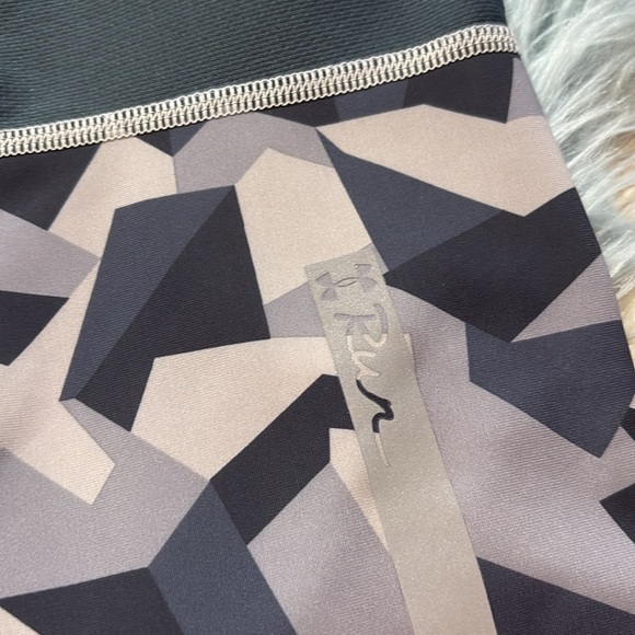 NWT Under Armour Heatgear UA Running Fitted Tough Run Printed Capri Sz M - Picture 8 of 9